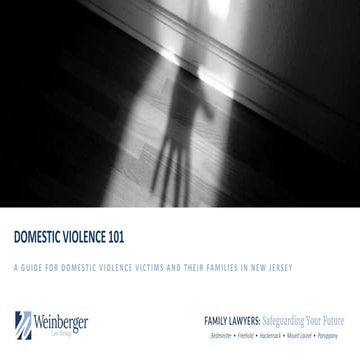 Domestic Violence 101: A Guide For Spousal Abuse Victims In New Jersey 