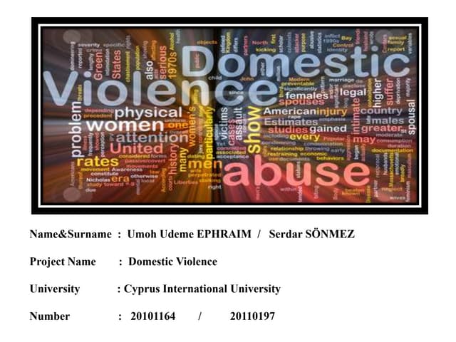 Domestic violence research papers