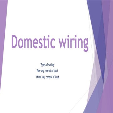 Electrical installation wiring and panel board design | PDF