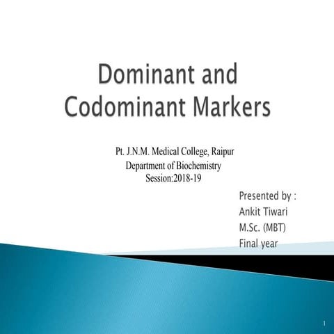 Dominant and codominant markers30nov