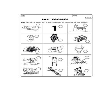 Dominó de vocales