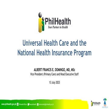 UHC and PhilHealth - 2023 July 13