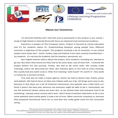 Evaluation Czech Republic Dominik Polehňa