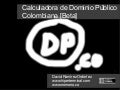 Calculadora de dominio público colombiana