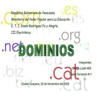 Dominios de Internet