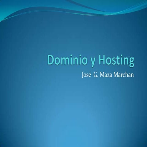 Dominio y hosting