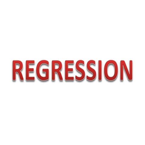 Presentation on regression (Statistics) 