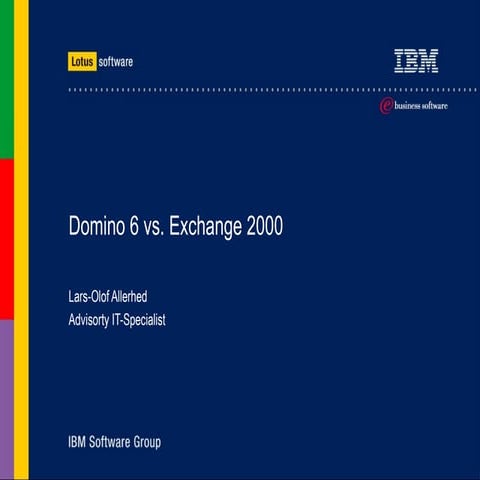Domino 6 vs. Exchange 2000