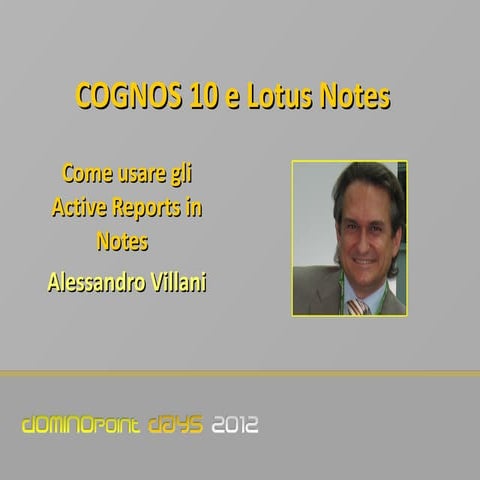 DominoPoint 2012 Lotus Notes e Cognos 10