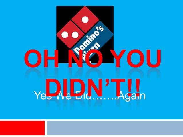 New Dominos Ad Campaign
