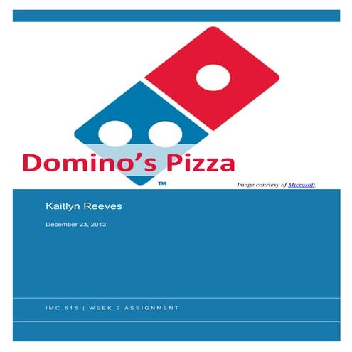 Domino's direct marketing campaign | IMC 616