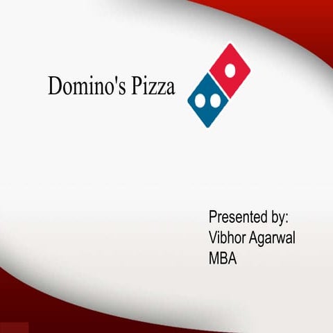 PPT on Marketing Strategies of Domino's(Best Ever PPT)