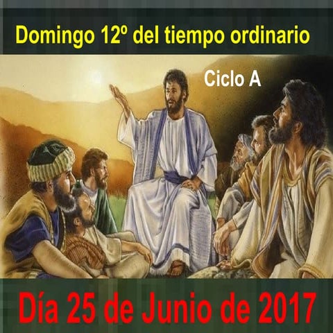 XII Domingo Tiempo Ordinario (ciclo A)