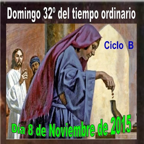 32ª semana del tiempo ordinario. Domingo B: Mc 12, 38-44