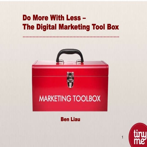 Online Retailer Australia : Do more with less - The digital marketing tool box