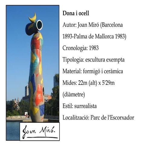 Dona i ocell. Joan Miró