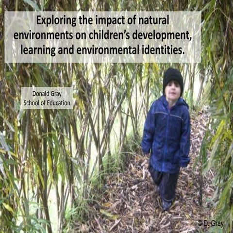 Exploring the impact of natural environments on children’s development, learn...