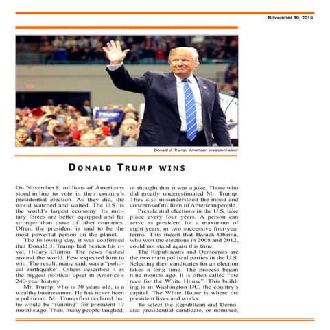 Donald trump elections