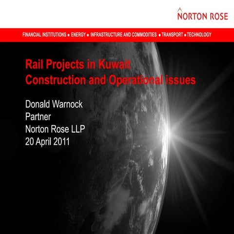 Donald Warnock - rail projects in kuwait construction and operational ...