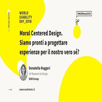 Donatella Ruggeri - Moral Centered Design. Siamo pronti a progettare esperien...