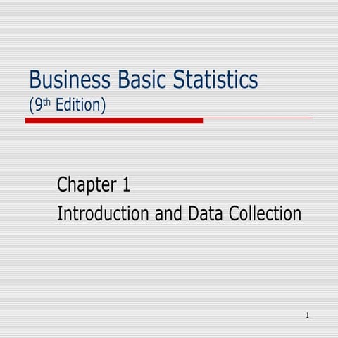 Business Basic Statistics | PPT