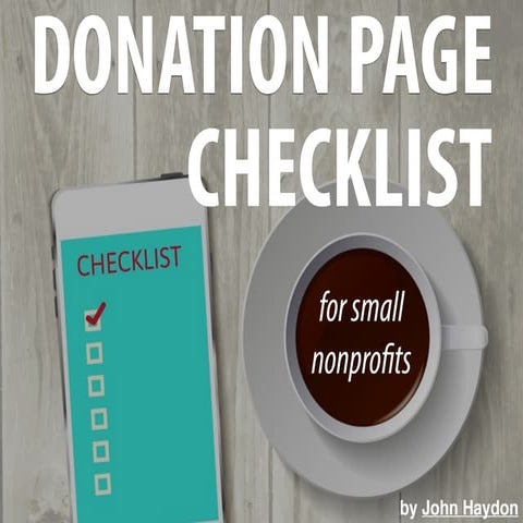 Donation Page Checklist for Small Nonprofits