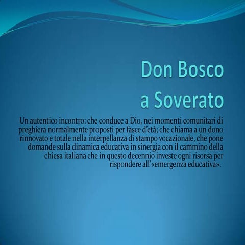 Don Bosco a Soverato