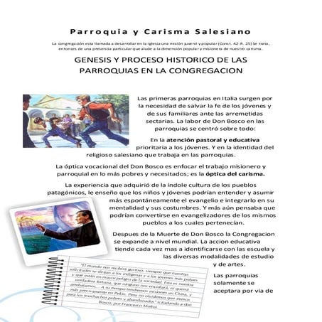 Don bosco parroquia y carisma salesiano