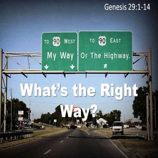 Done a different way Genesis 29:1-15