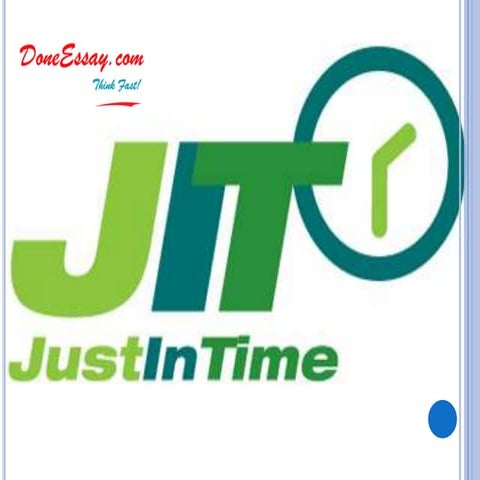 Just In Time (jit) inventory management