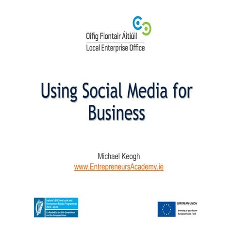 Using social media for business