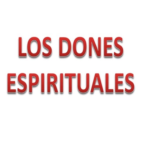 Dones espiritules de romanos