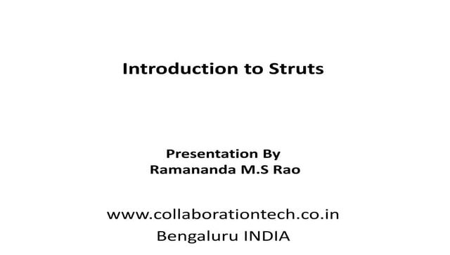Introduction to Struts 2