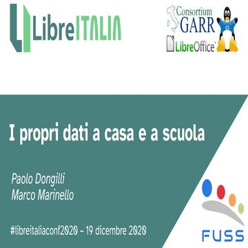 P. Dongilli, M. Marinello - I propri dati a casa e a scuola