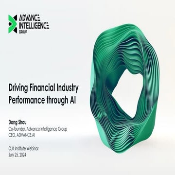 Driving Financial Industry Performance through AI