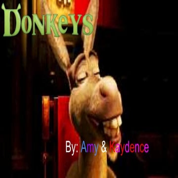 Donkeys presentation me and amy -) (1) | PPTX