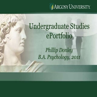 Donley Peporfolioargosyundergrads