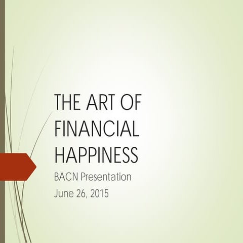 The Art of Financial Happiness with Donna Colfer