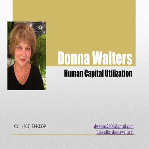 Donna walters professional highlights 0516