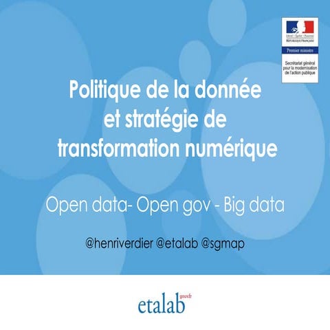 Données modernisation court