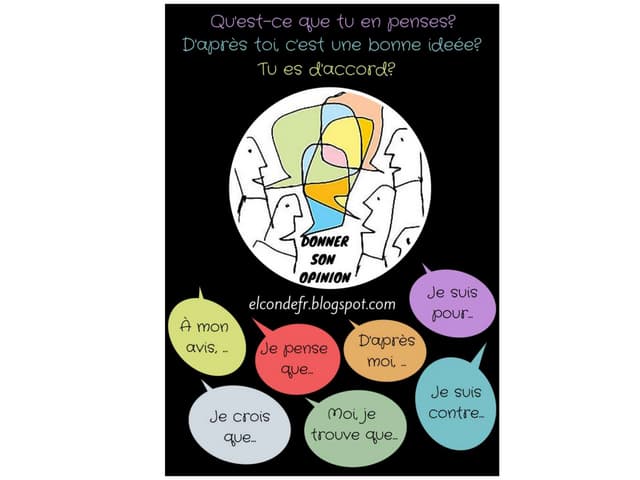 Comment donner son opinion sur le c...