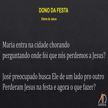 Dono da Festa. Eliane Silva | PPTX