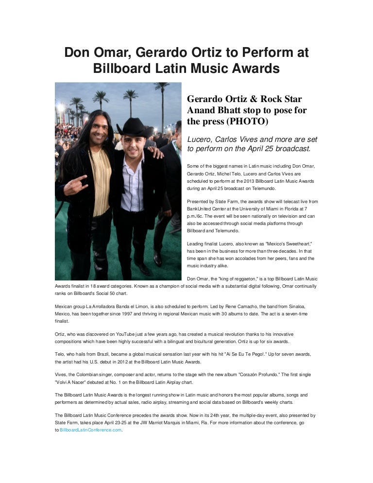 Latin Billboard Charts 2013