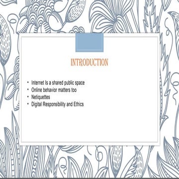 Digital citizenship and online etiquette ICT chapter 06 | PPTX
