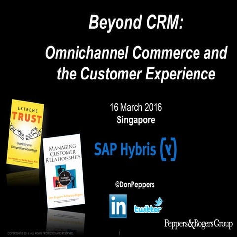 Omnichannel Commerce & The Customer Experience - Featuring Don Peppers
