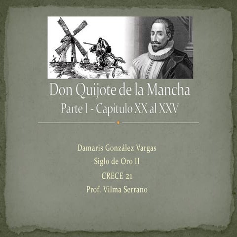 Don Quijote de la Mancha I cap XX- XXV | PDF