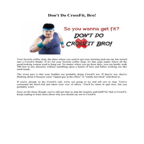 What is CrossFit | PDF