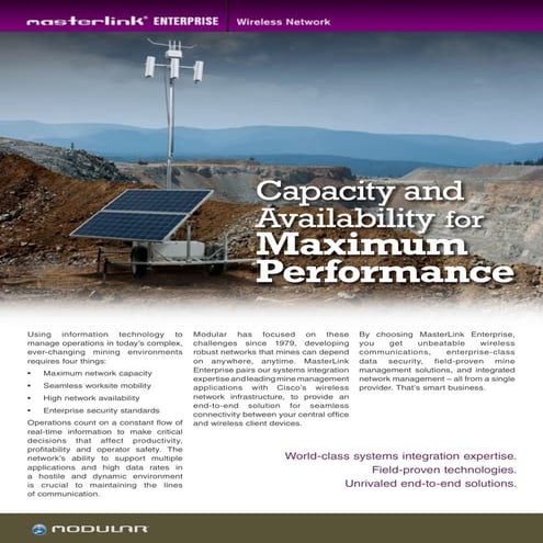 Capacity and Availability for Maximum Performance