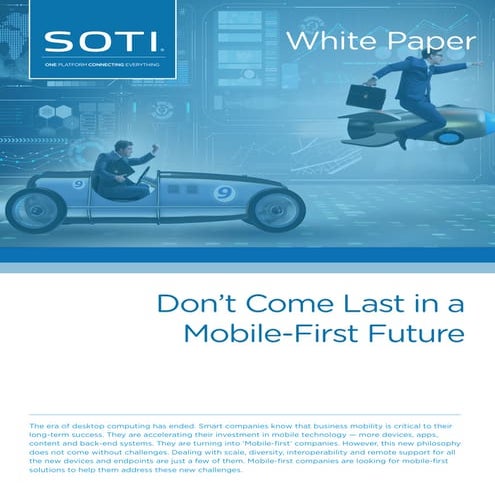 Don't come last in a mobile first --Whitepaper