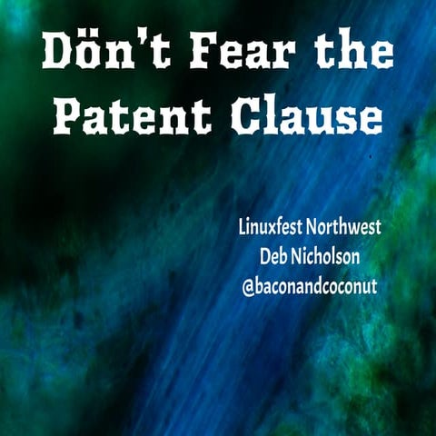 Don't Fear the Patent Clause!